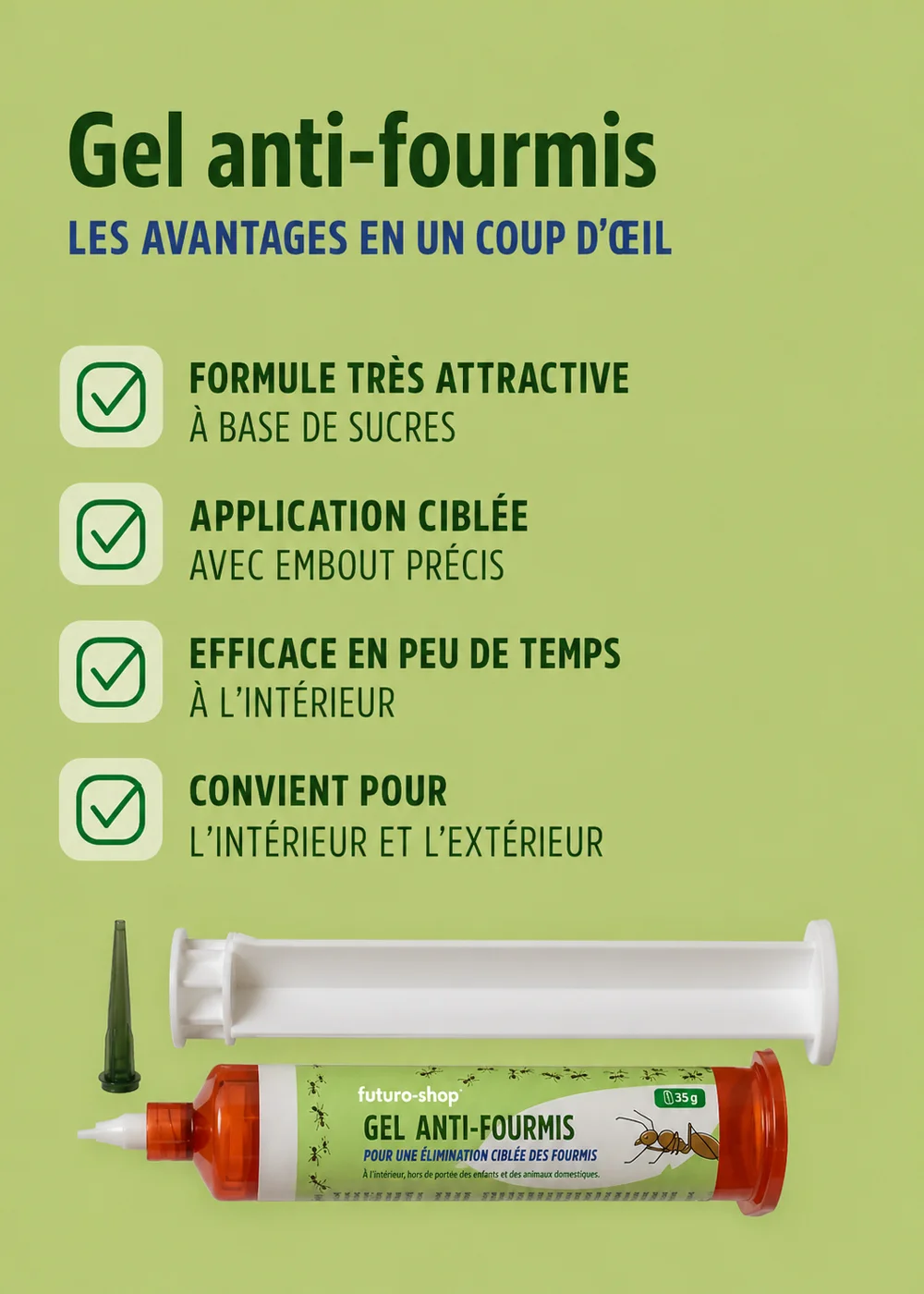 Gel anti fourmis | Effet rapide